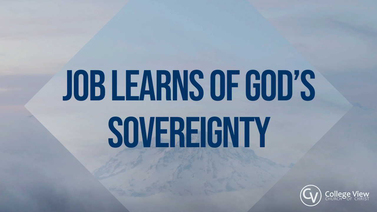 Job Learns Of God's Sovereignty